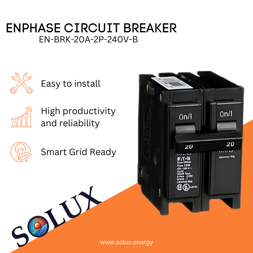 This is an image of Enphase 2 Pole Circuit Breaker EN-BRK-20A-2P-240V-B